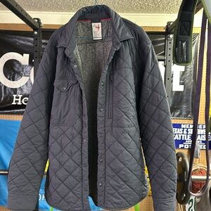Relwen Windzip quilted CPO shirt jacket size XL midnight